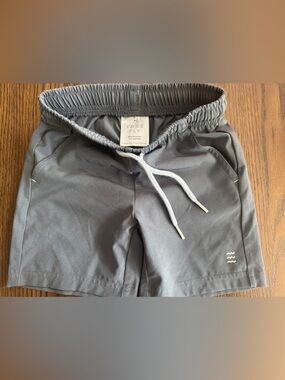 Grey Free Fly Drawstring Shorts